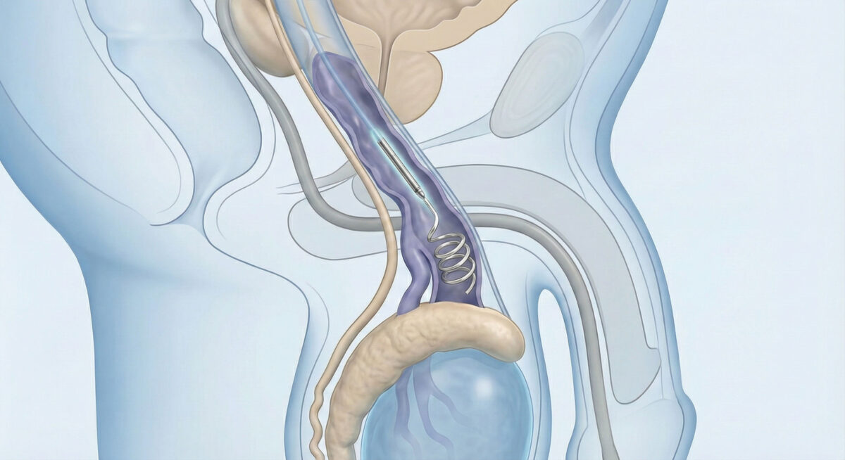 Ilustracja Embolizacji Żylaków Powrózka Nasiennego